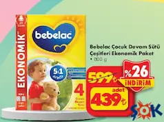 BEBELAC ÇOCUK DEVAM SÜTÜ ÇEŞİTLERİ EKONOMİK PAKET 800 G BEBELAC ÇOCUK DEVAM SÜTÜ ÇEŞİTLERİ EKONOMİK PAKET 800 G